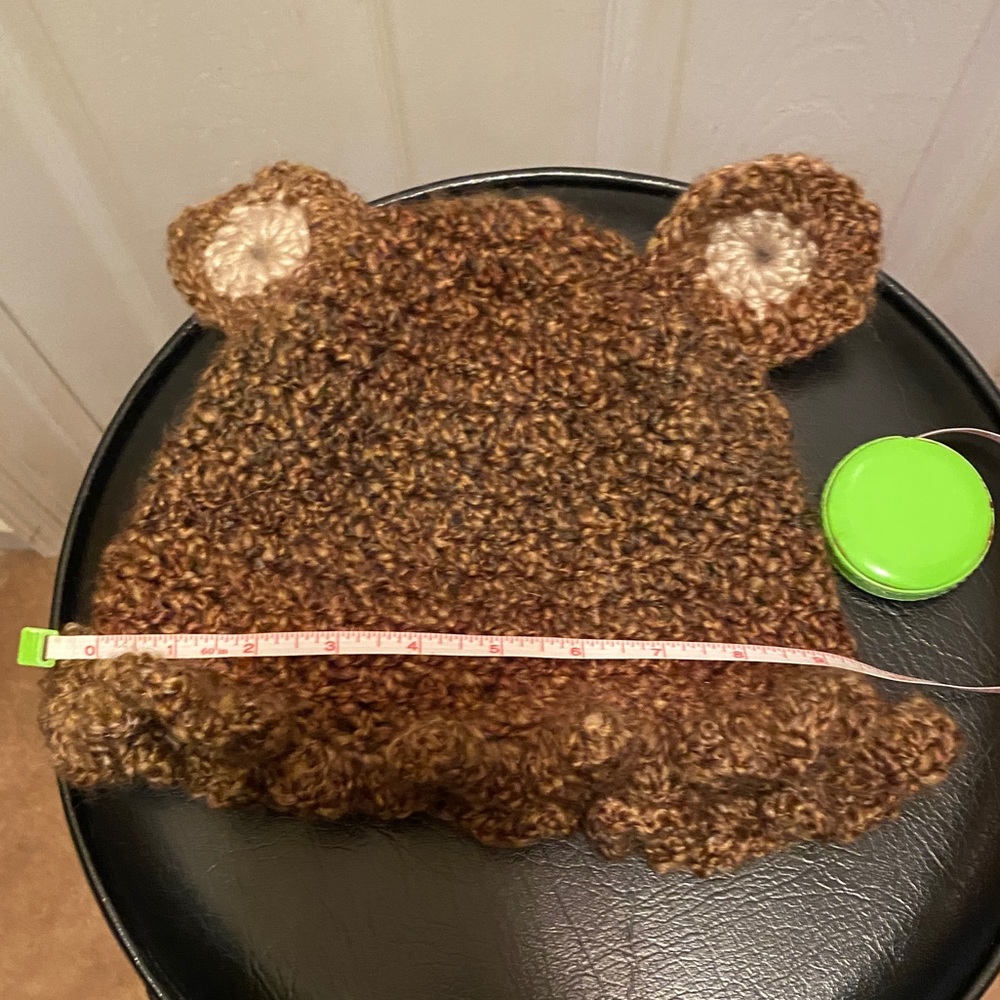 Crochet Teddy Bear hat - Picture 8 of 8